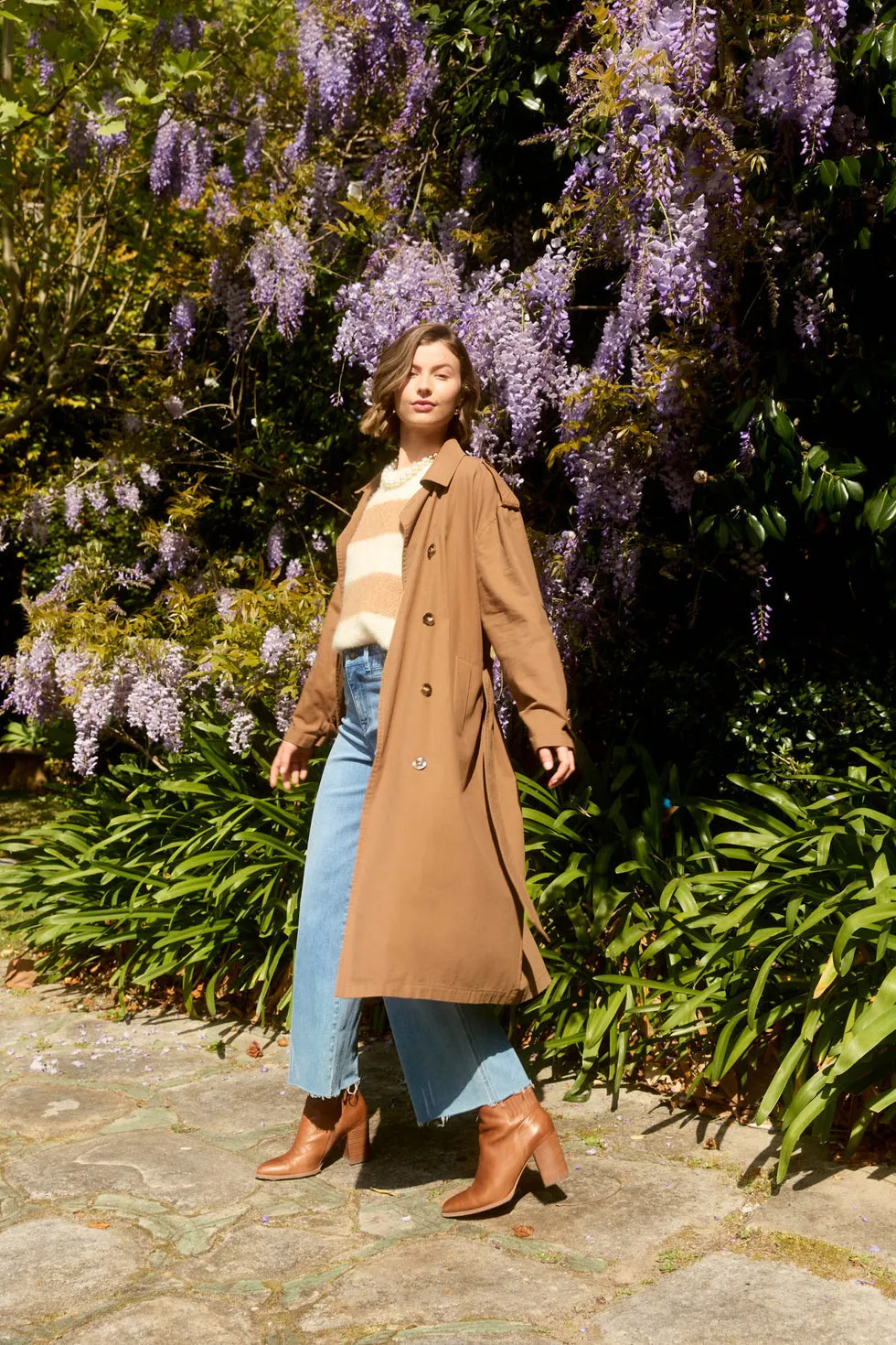 Freya Trench Coat - Toffee