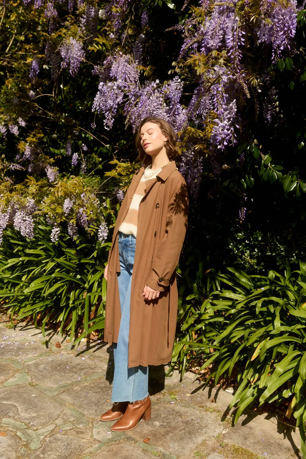 Freya Trench Coat - Toffee