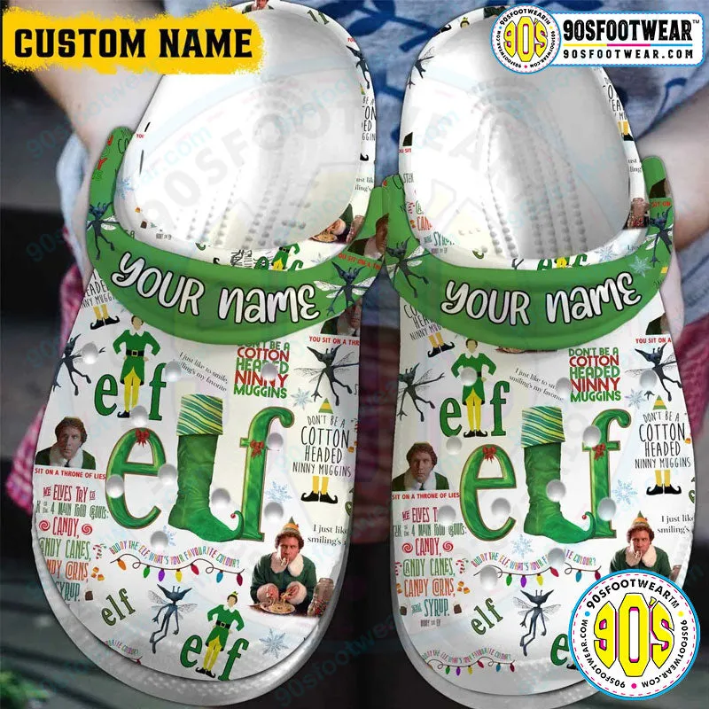 Funny Christmas Elf Custom Clog Shoes