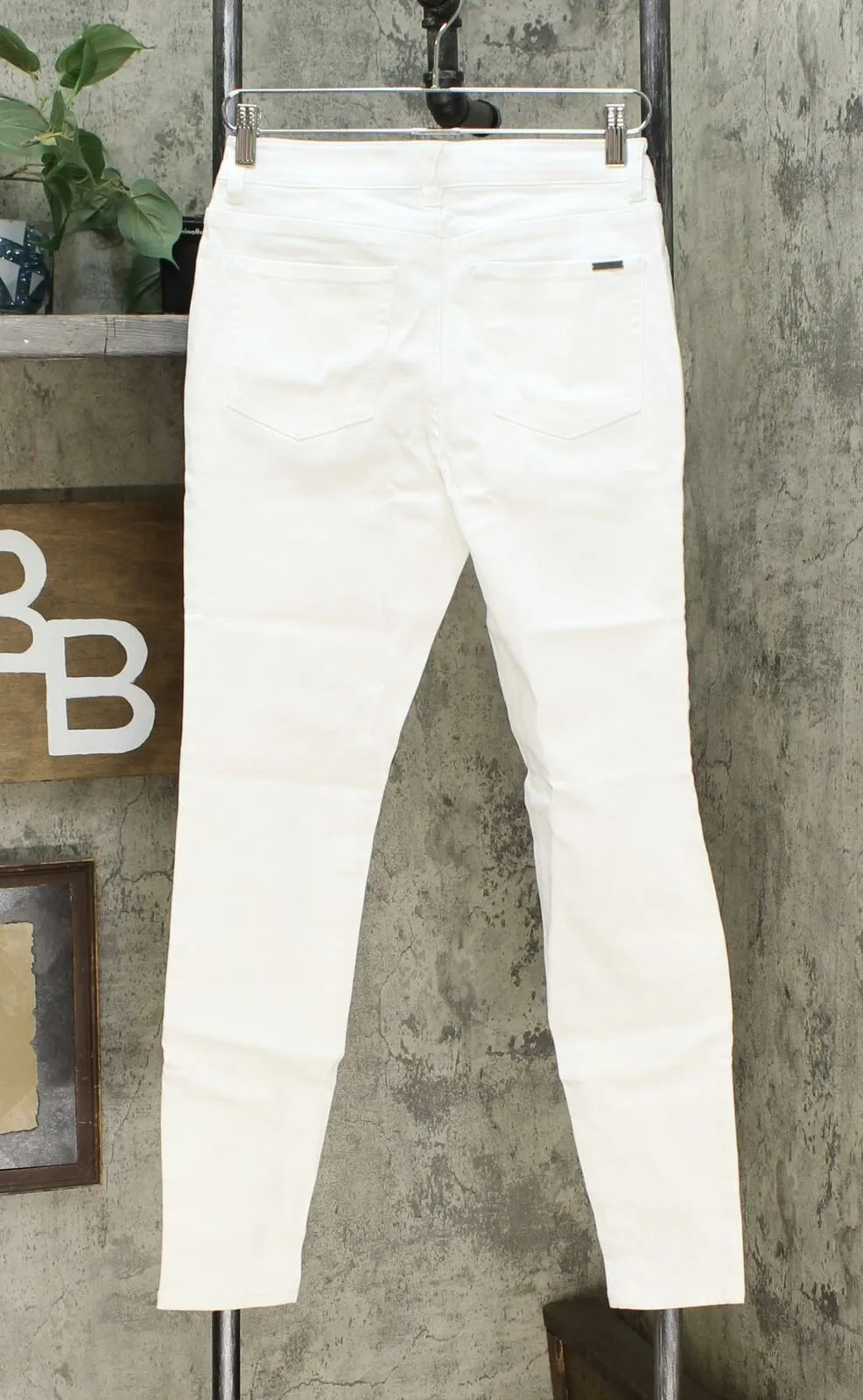 G by Giuliana Women's Downtown Denim Skinny Jeans White 6