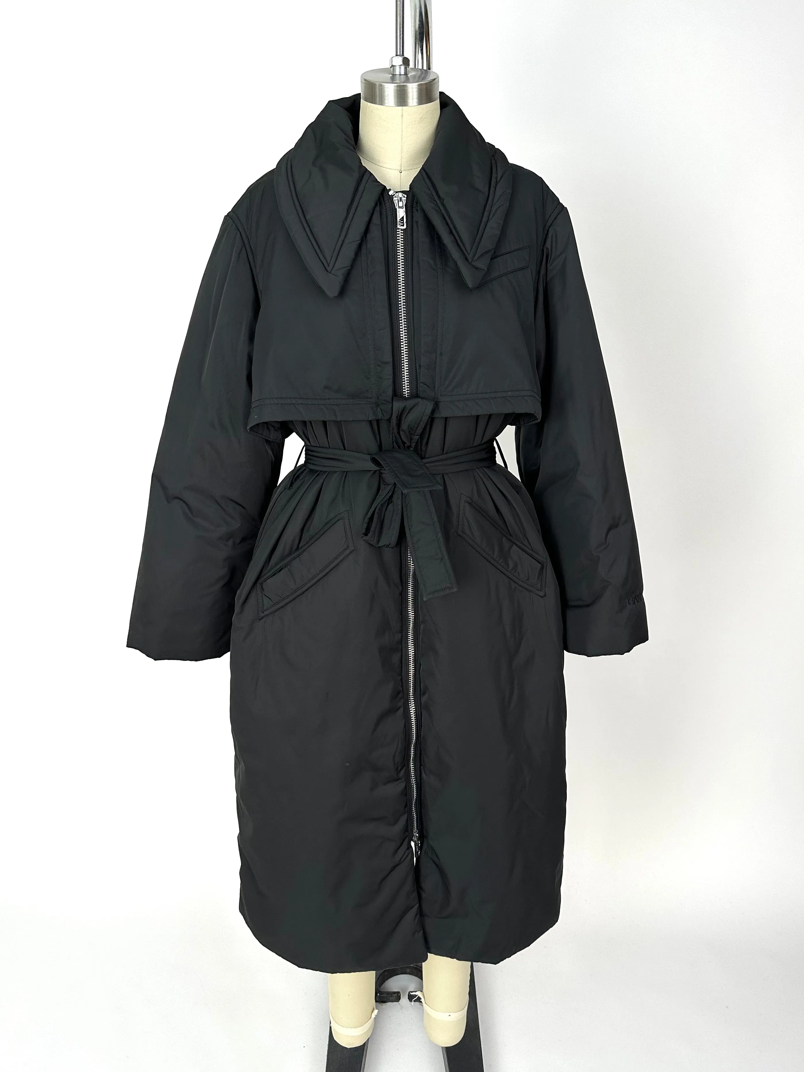 Ganni Belted Puffer Trench
