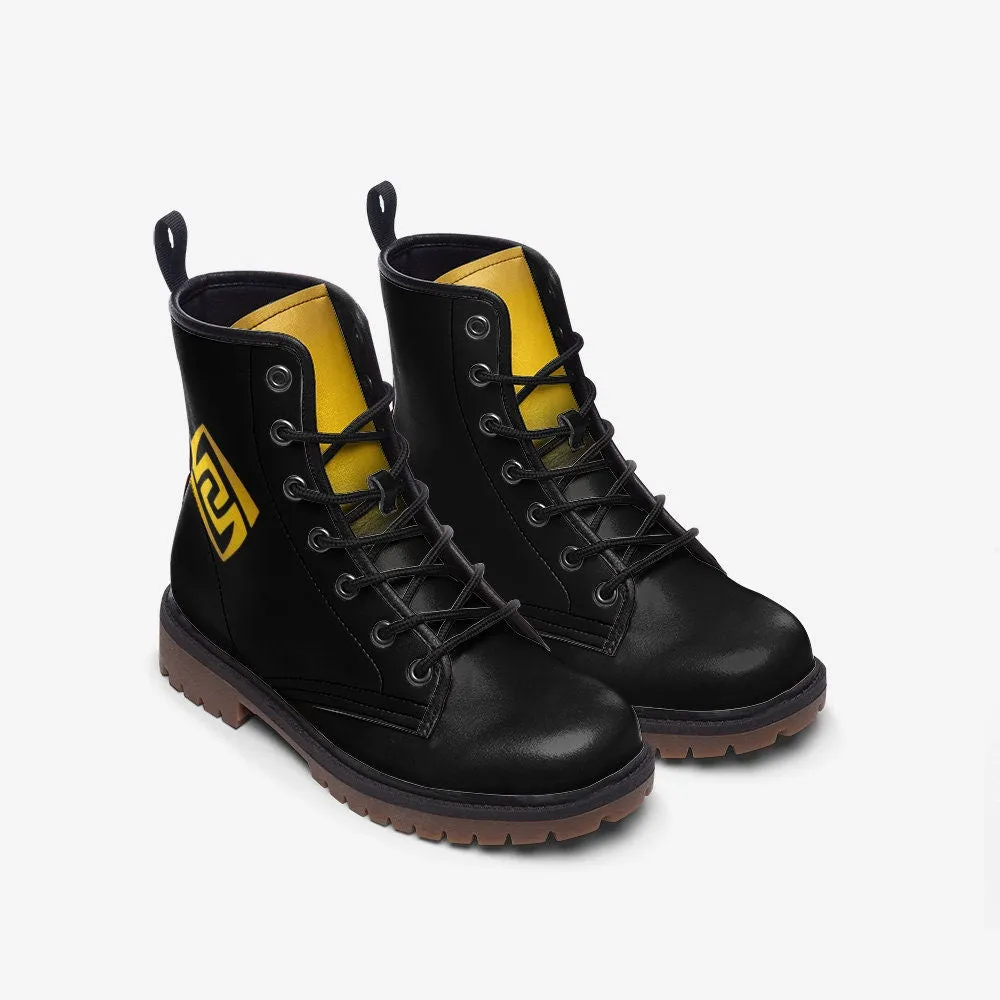 Genshin Impact Geo Vegan Leather Unisex Boots