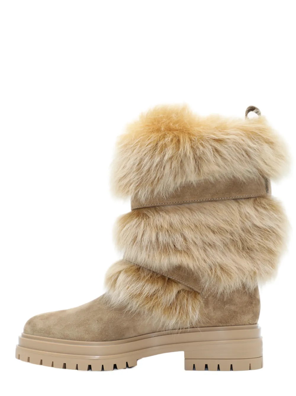 Gianvito Rossi Maverick Suede   Aries Brisa Boot  in Camel   Desert