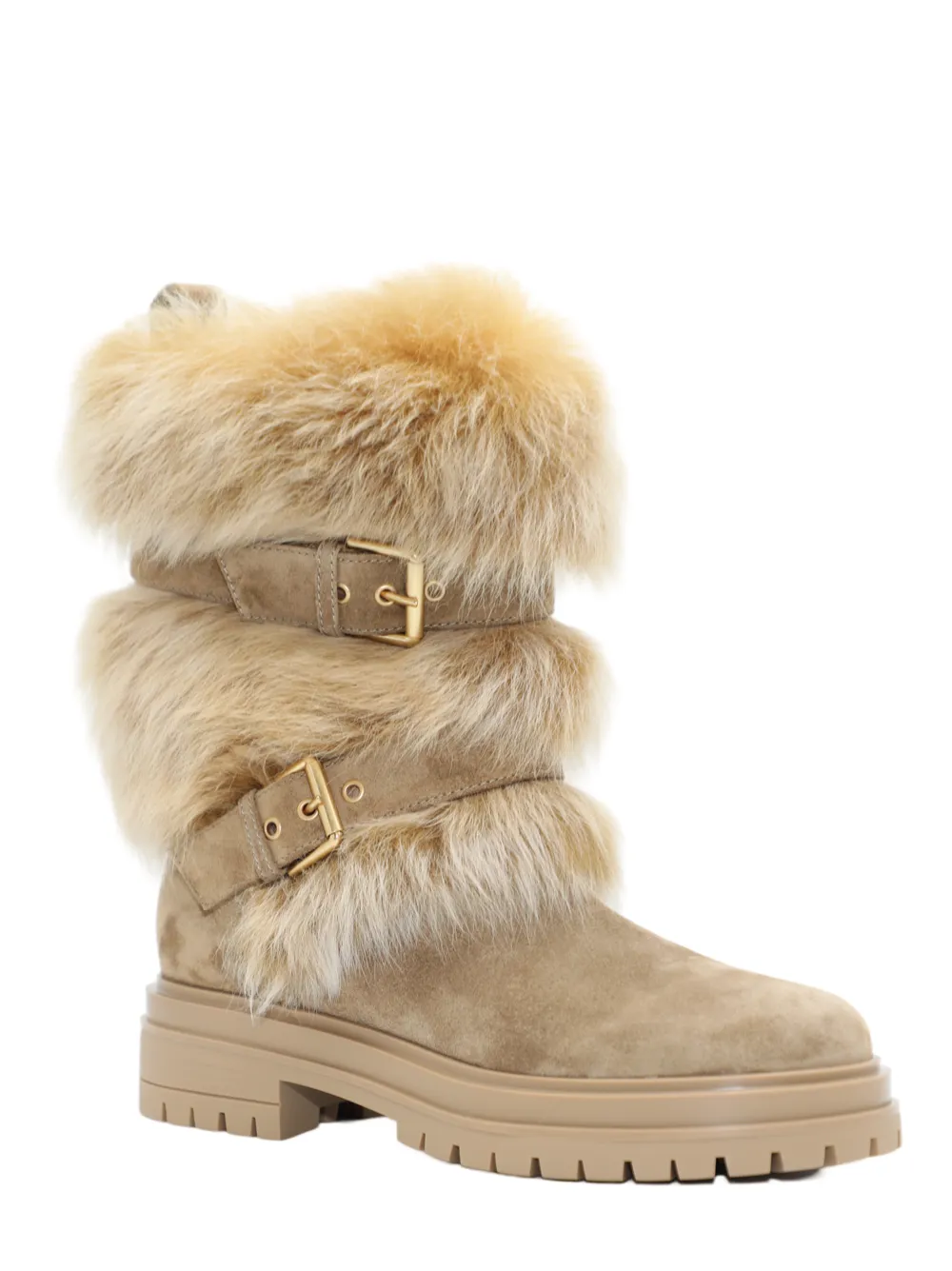 Gianvito Rossi Maverick Suede   Aries Brisa Boot  in Camel   Desert