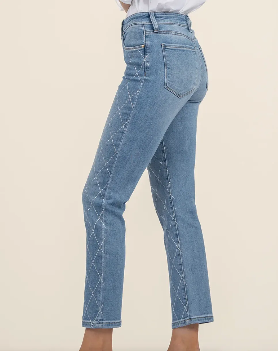 Gifted Reese High Rise Ankle Straight Leg Jeans