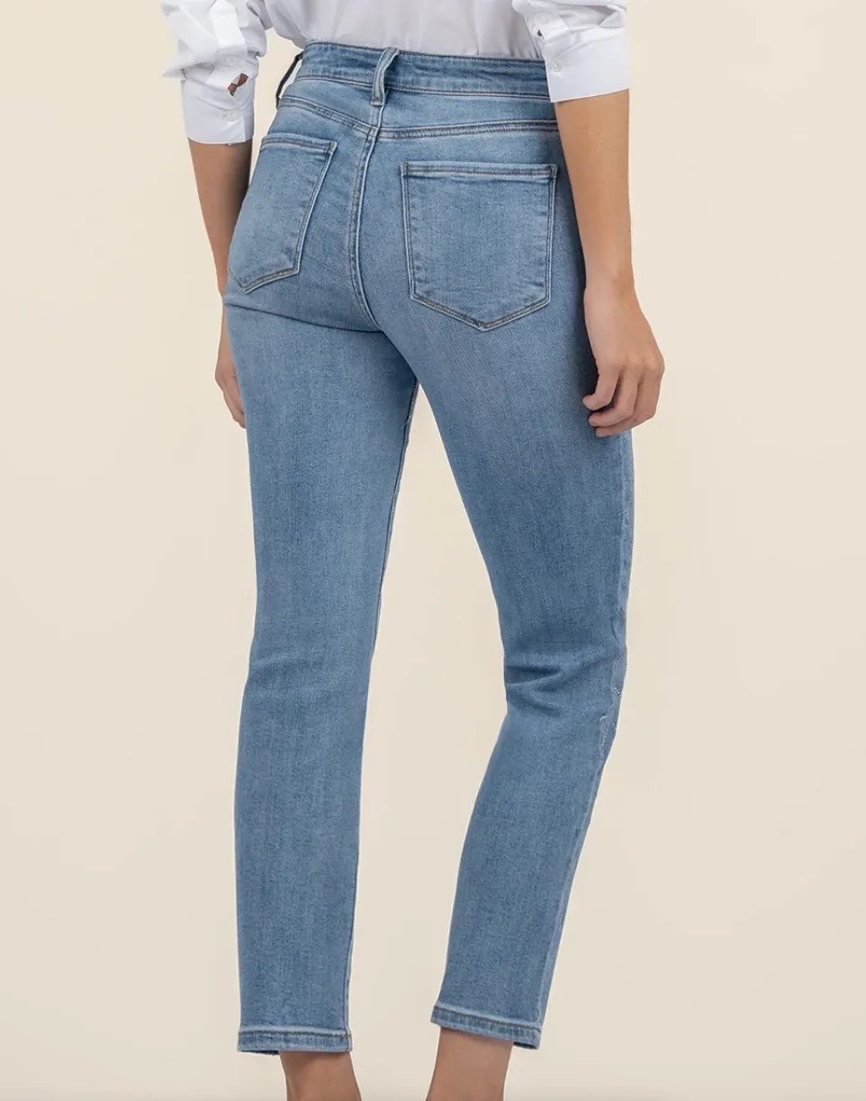 Gifted Reese High Rise Ankle Straight Leg Jeans