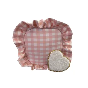Gingham, Ruffle Cosmetic Bag