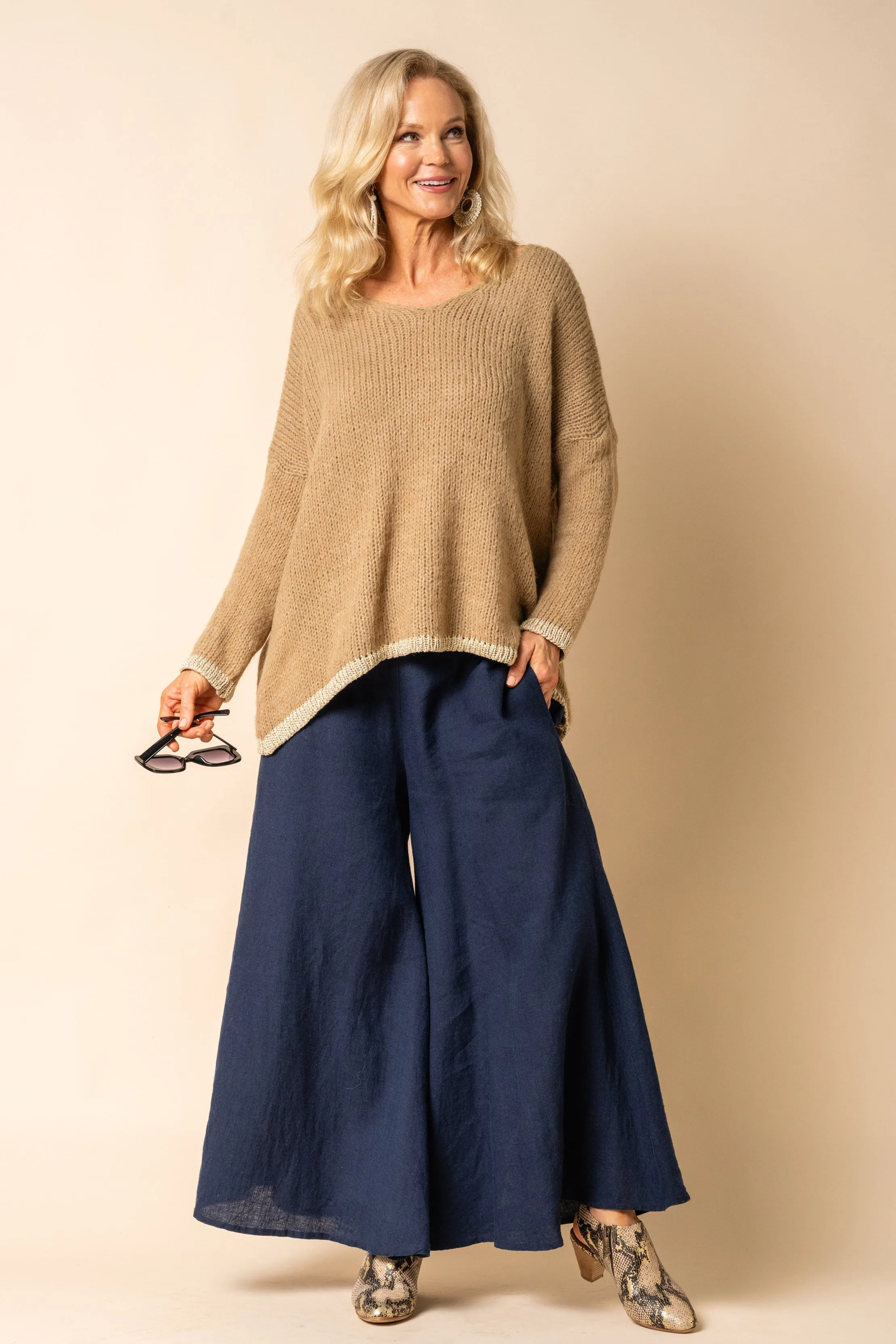 Gloria Knit Top in Desert