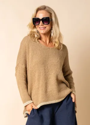 Gloria Knit Top in Desert