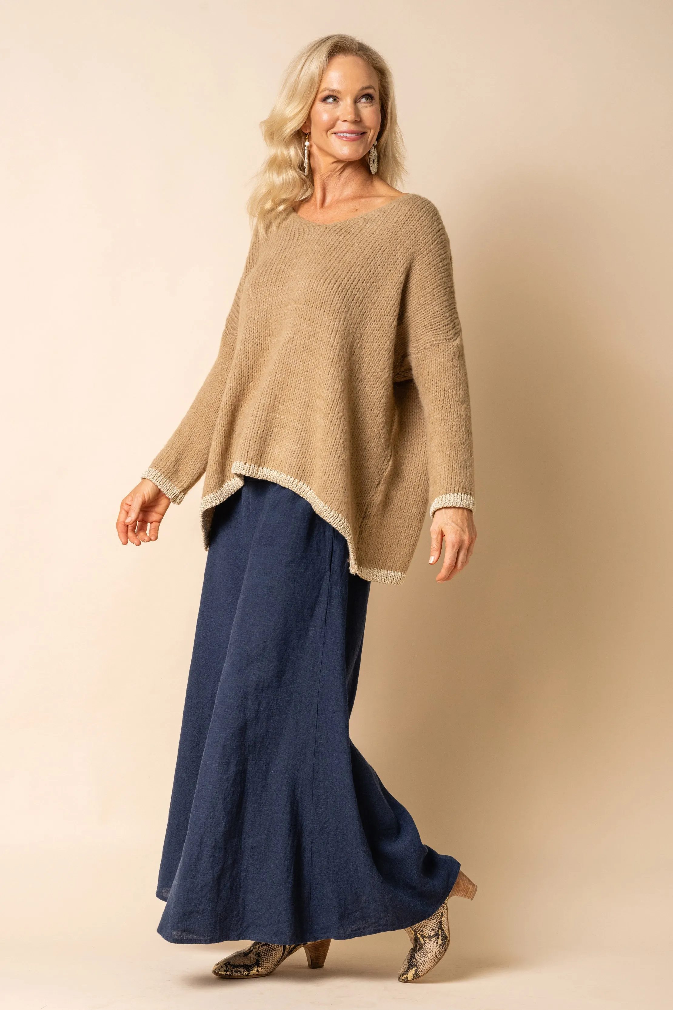 Gloria Knit Top in Desert