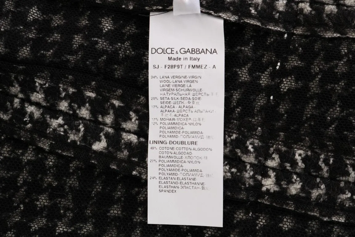 Gray Black Tweed Vest Jacket
