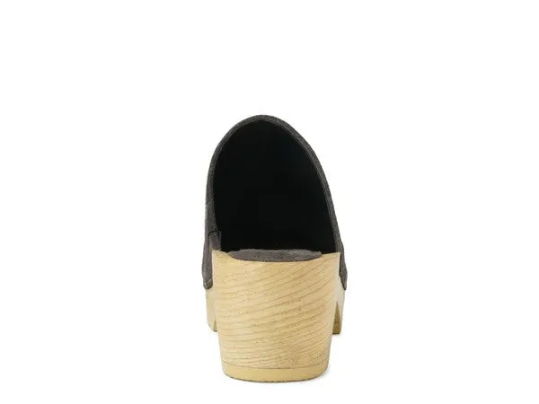 Gray Size US 8 Rag & Co Darcie Suede Clogs / Mules Shoes