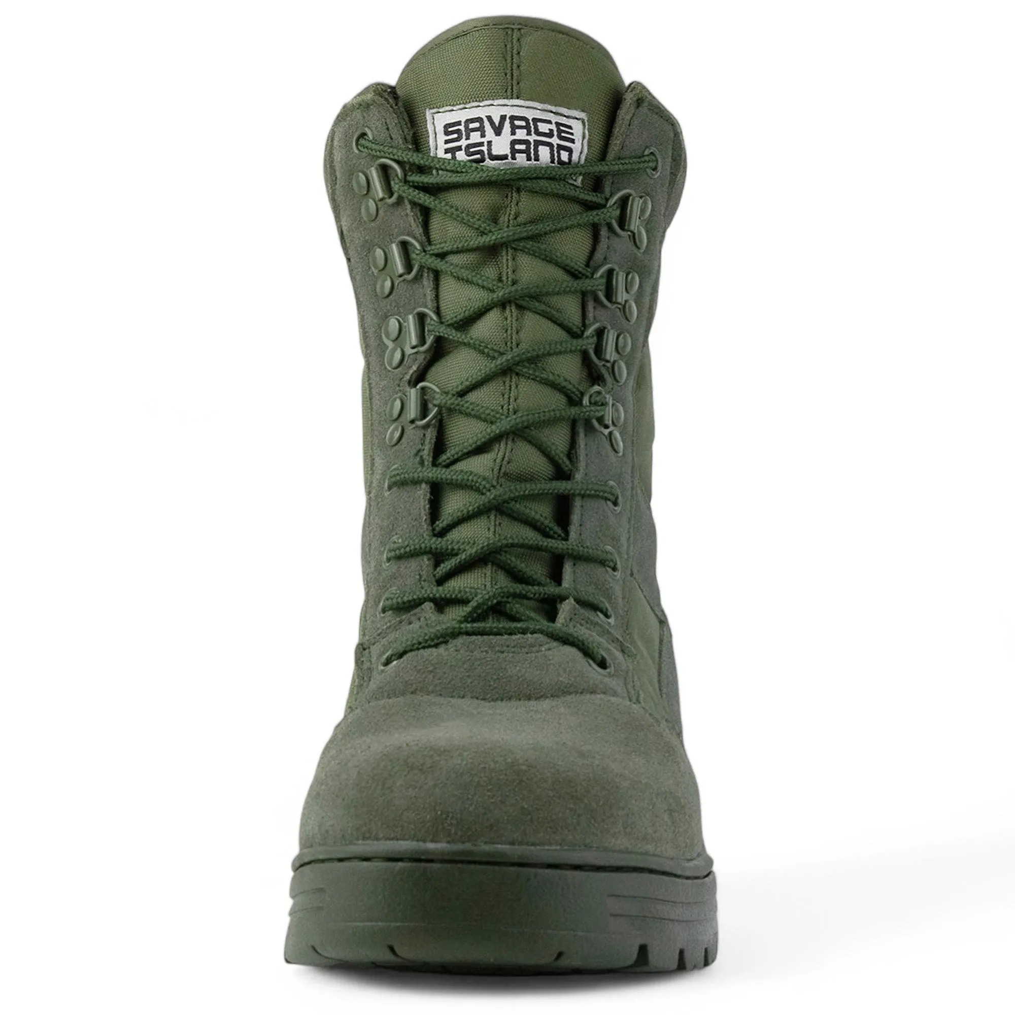 Green Suede Patrol Boots