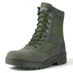 Green Suede Patrol Boots