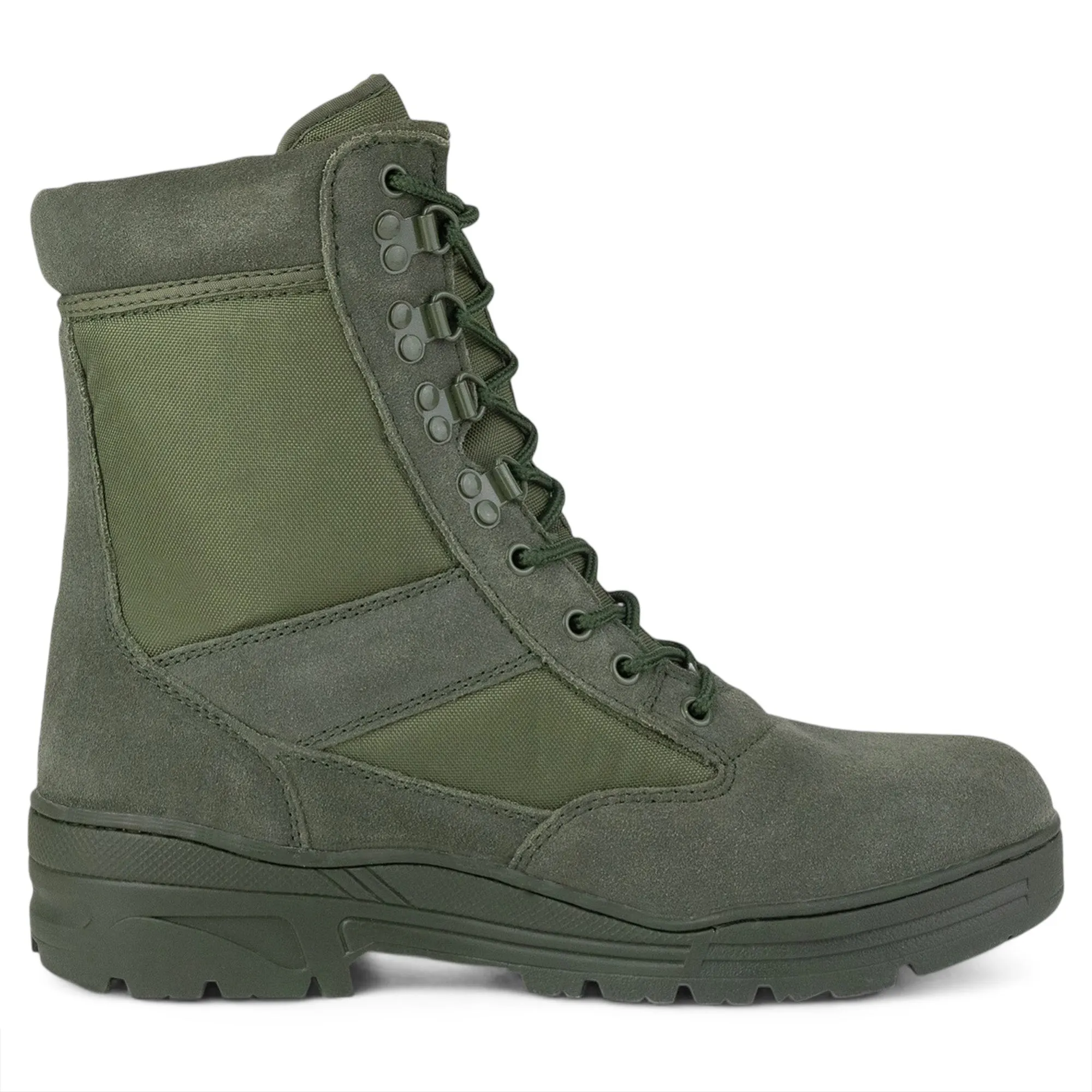 Green Suede Patrol Boots