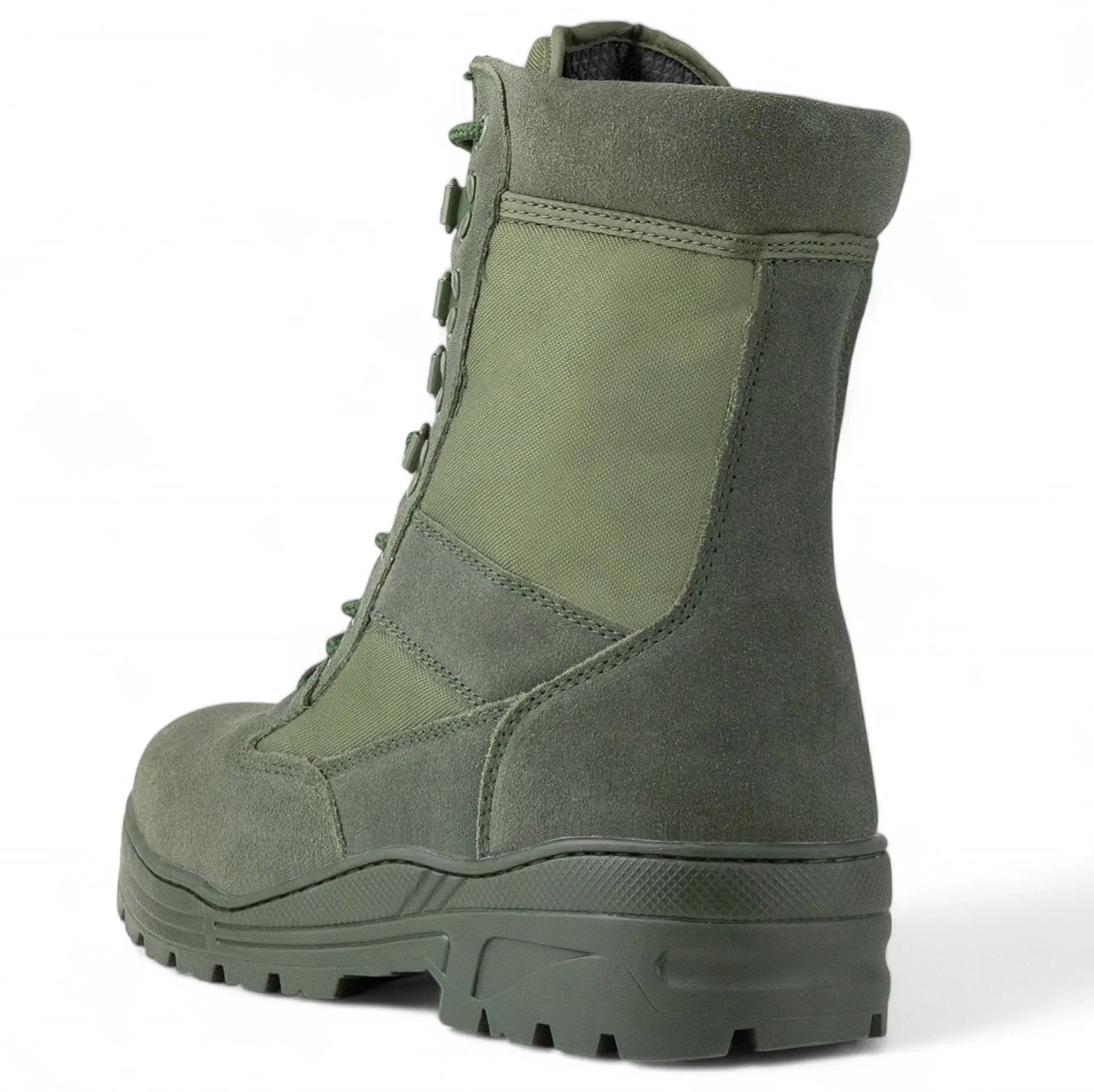 Green Suede Patrol Boots