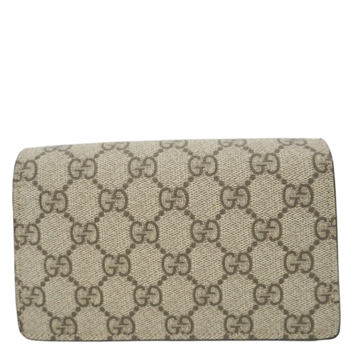 GUCCI Dionysus Super Mini GG Supreme Canvas Crossbody Bag Taupe 476432