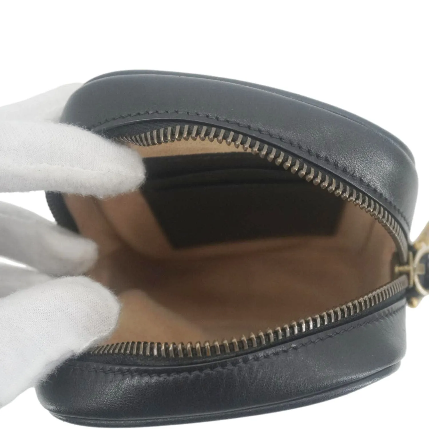 GUCCI GG Marmont Mini Matelasse Leather Crossbody Bag Black 598597