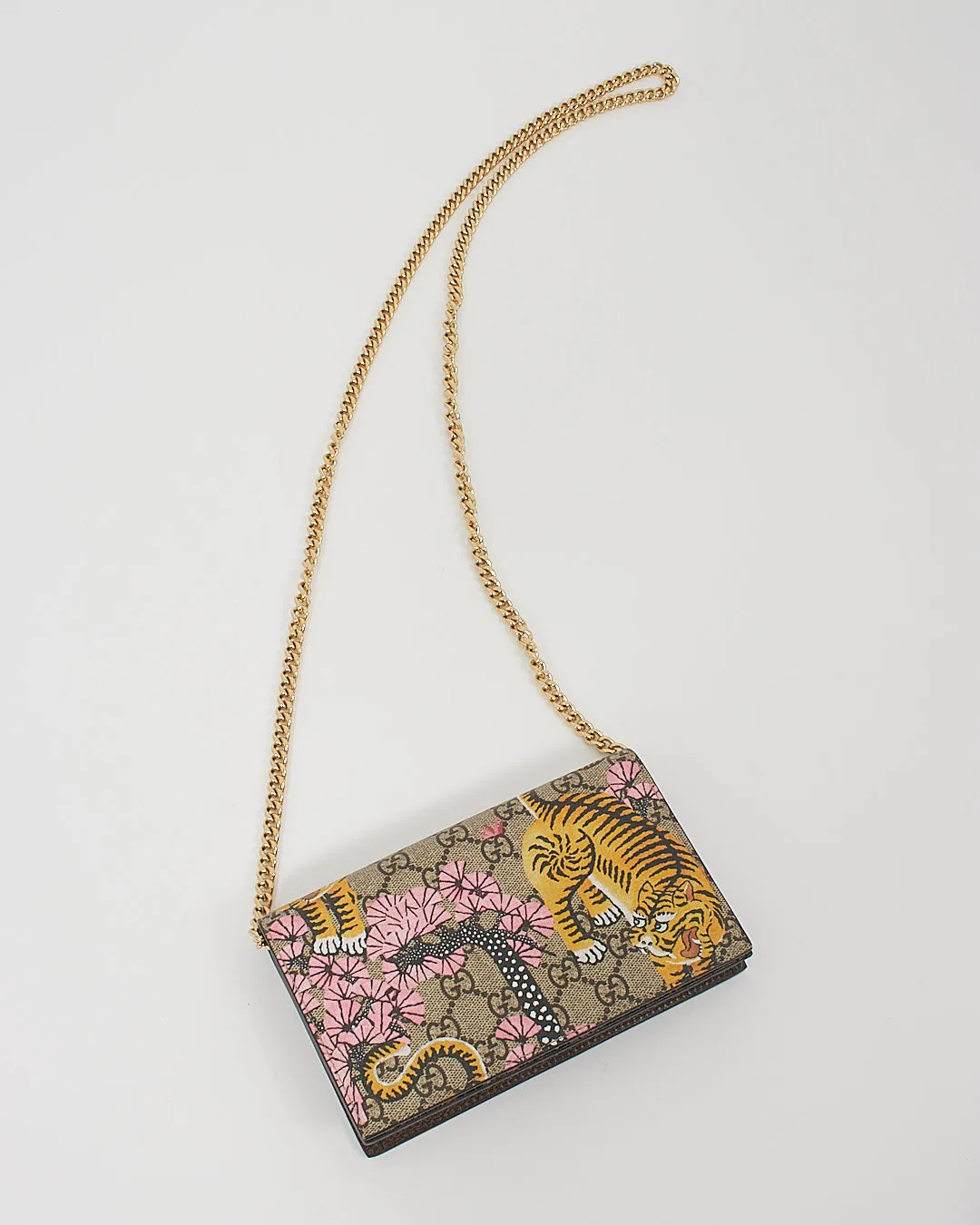 Gucci GG Monogram Supreme Canvas Bengal Wallet-On-Chain