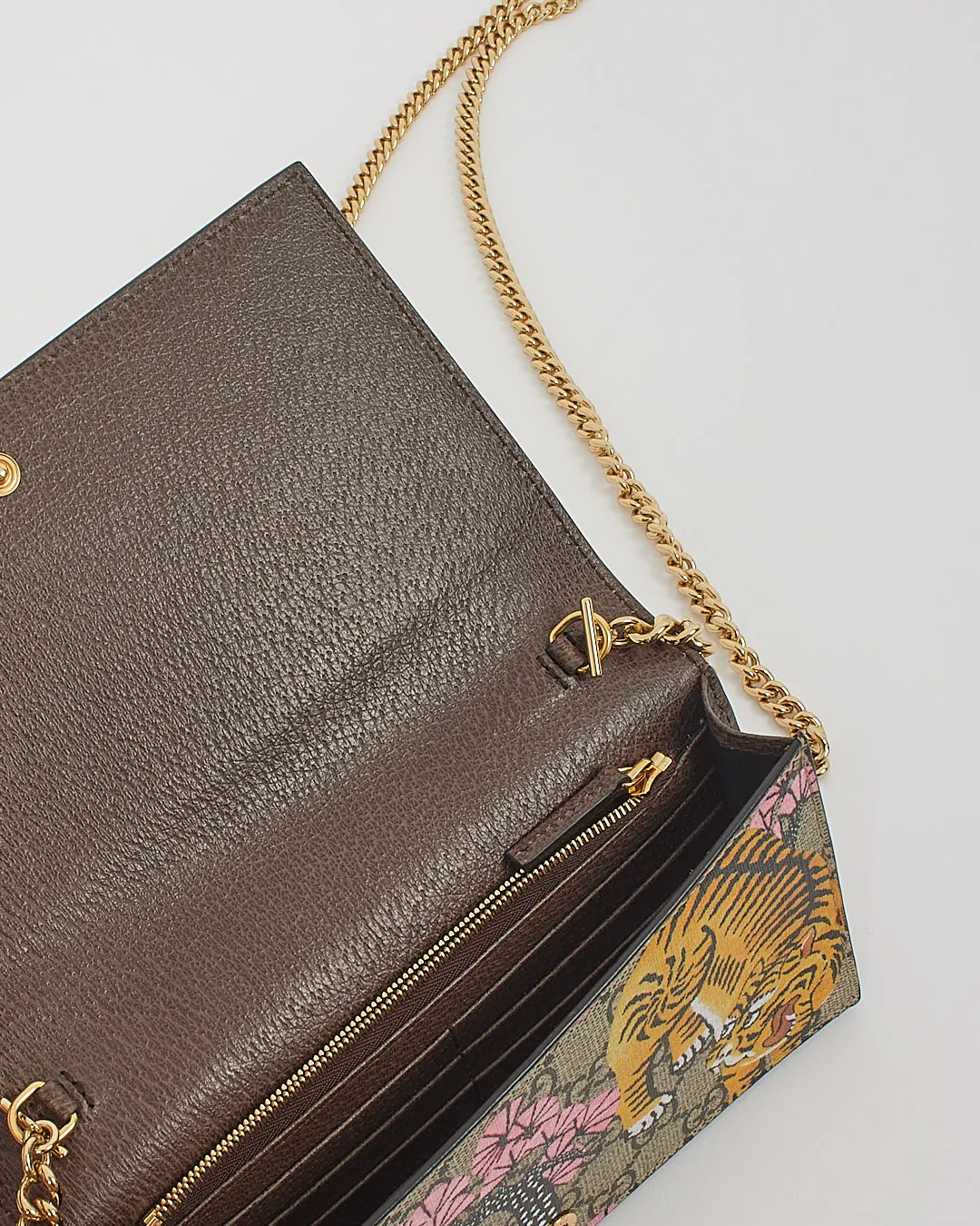 Gucci GG Monogram Supreme Canvas Bengal Wallet-On-Chain