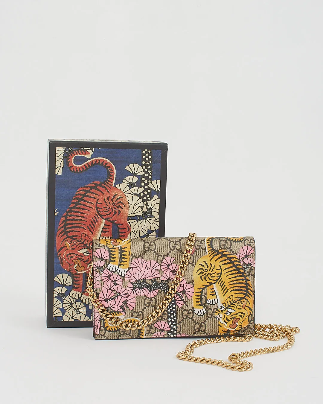Gucci GG Monogram Supreme Canvas Bengal Wallet-On-Chain