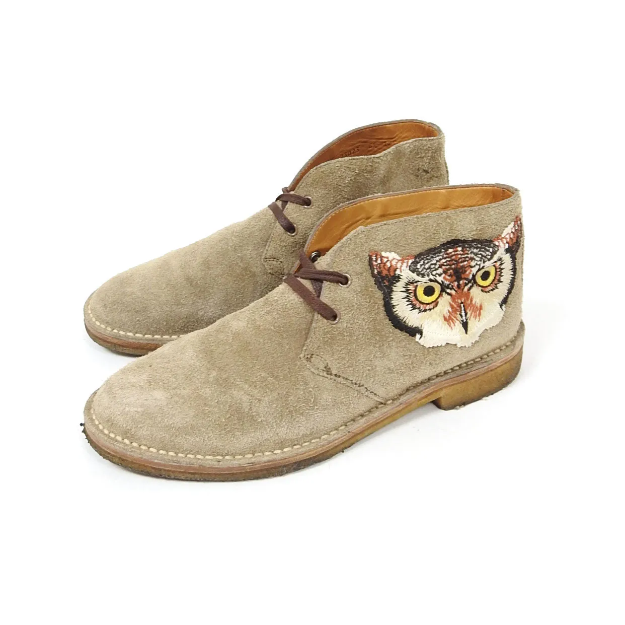 Gucci Patch Desert Boots Size 7.5