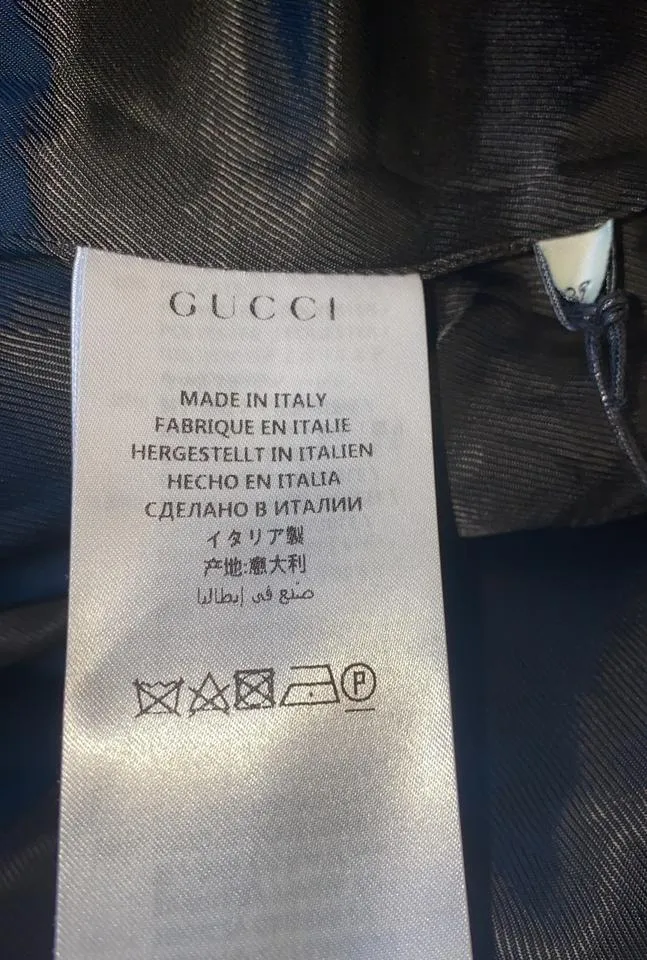 Gucci Sz 38 XS 2020 Cruise Wool Velvet Logo Coats 550978 ZAAL6 1000 1gg857