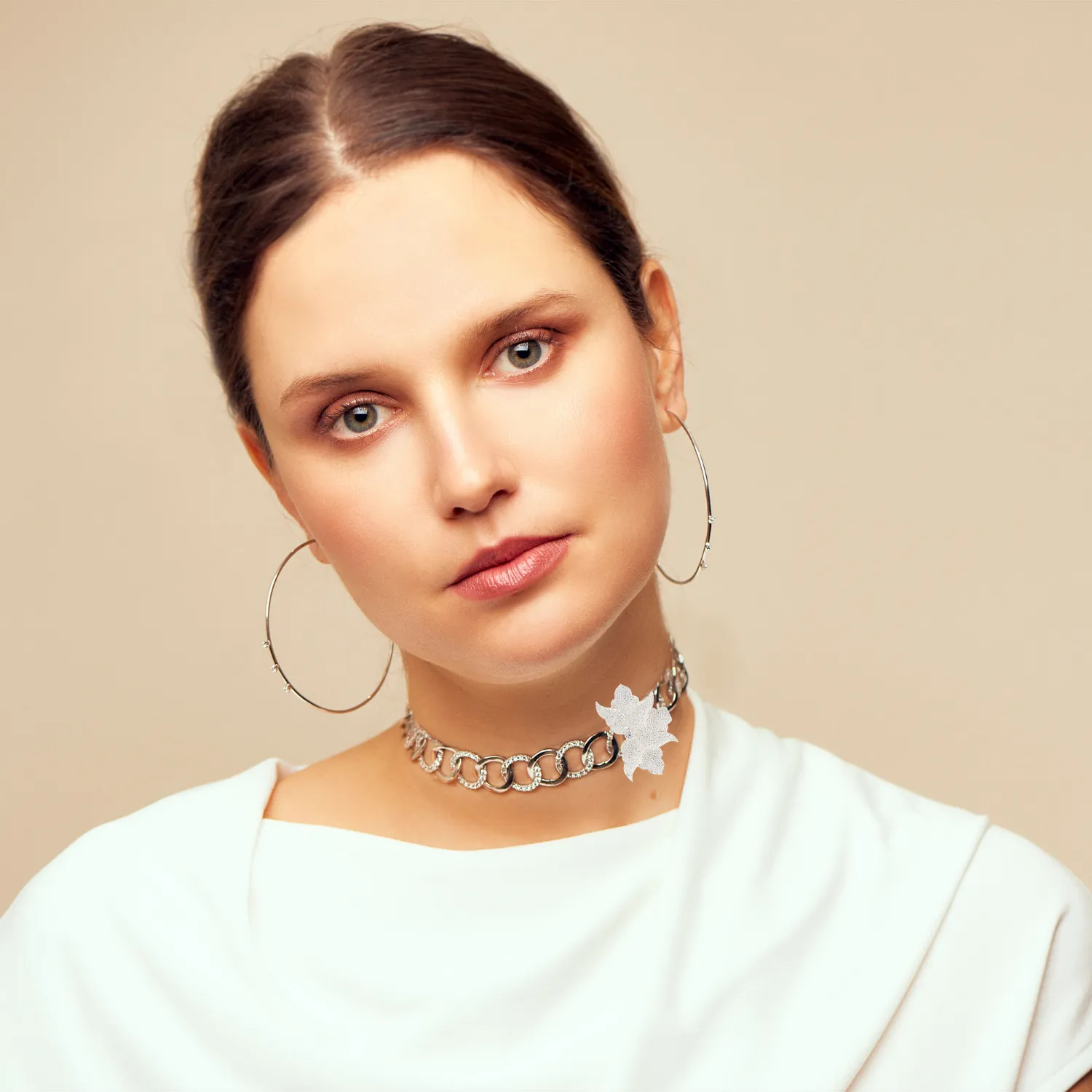 Half Flower Detachable Choker