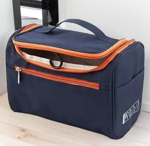 Hanging Travel Toiletry Bag for Men Organizer Kit (Blue)