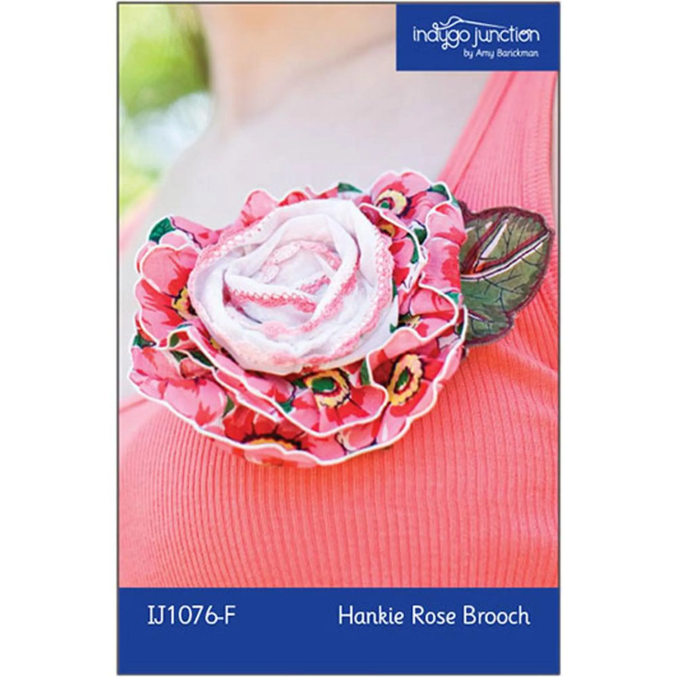 Hankie Rose Brooch Pattern, Free PDF Download