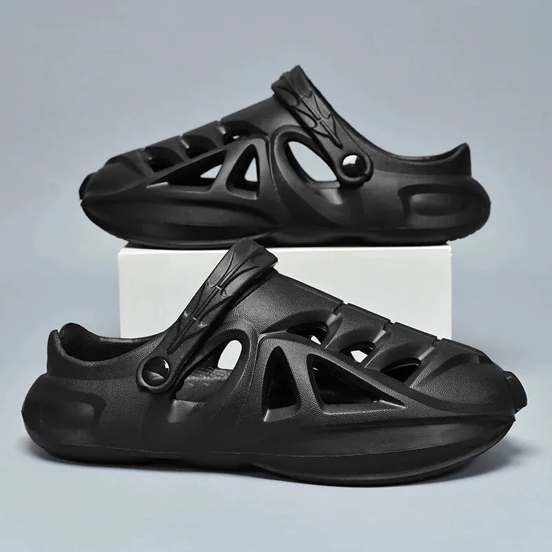 Herren Löcherschuhe Garden Clogs Beach Sandalen Herren Sommer Leichte Schlappen Outdoor Komfort Hausschuhe