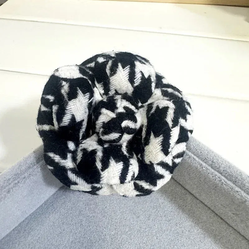 High-end Fabric Camellia Flower Brooches