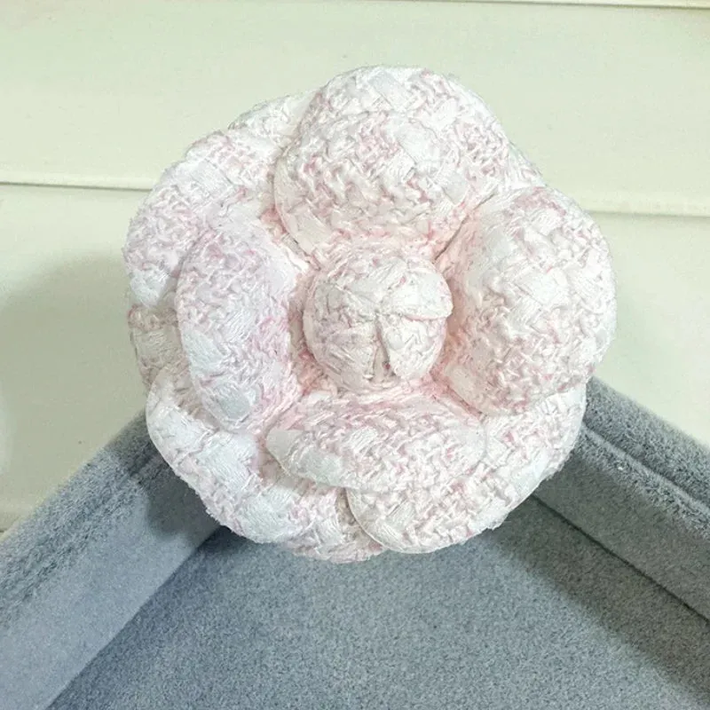 High-end Fabric Camellia Flower Brooches