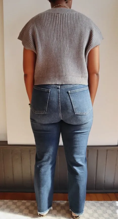 High Rise Straight Hem Bust