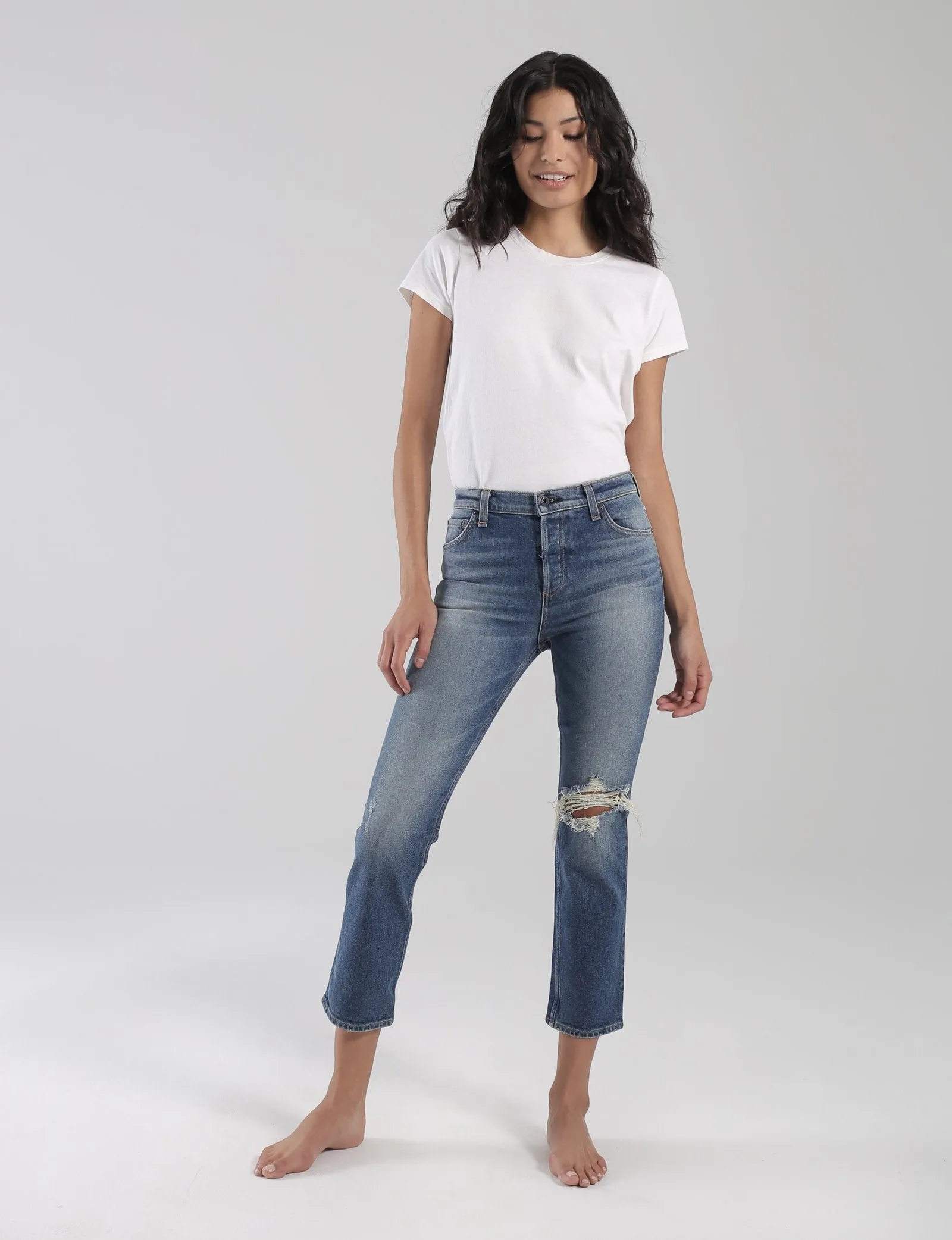 High Rise Straight Leg Jean