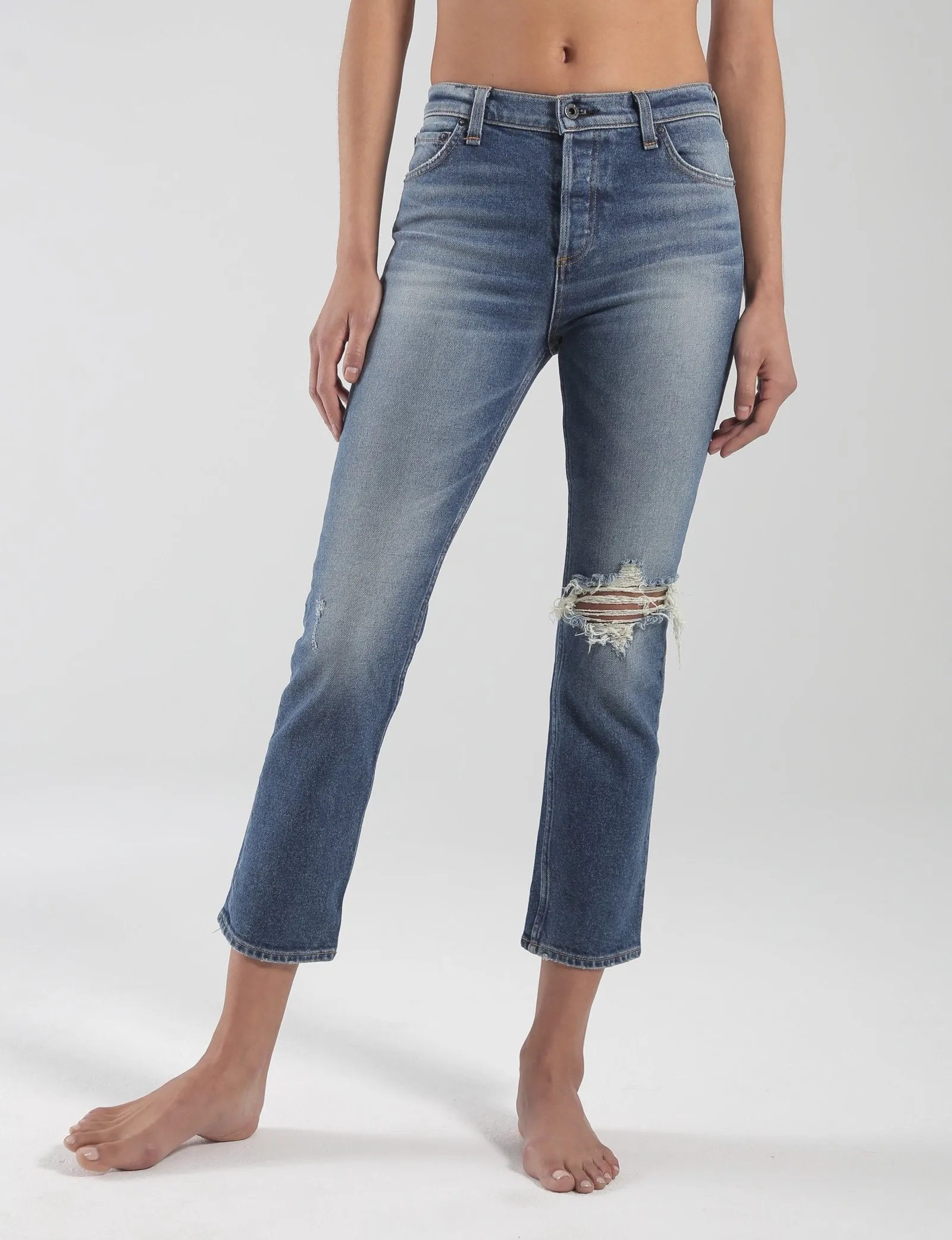 High Rise Straight Leg Jean