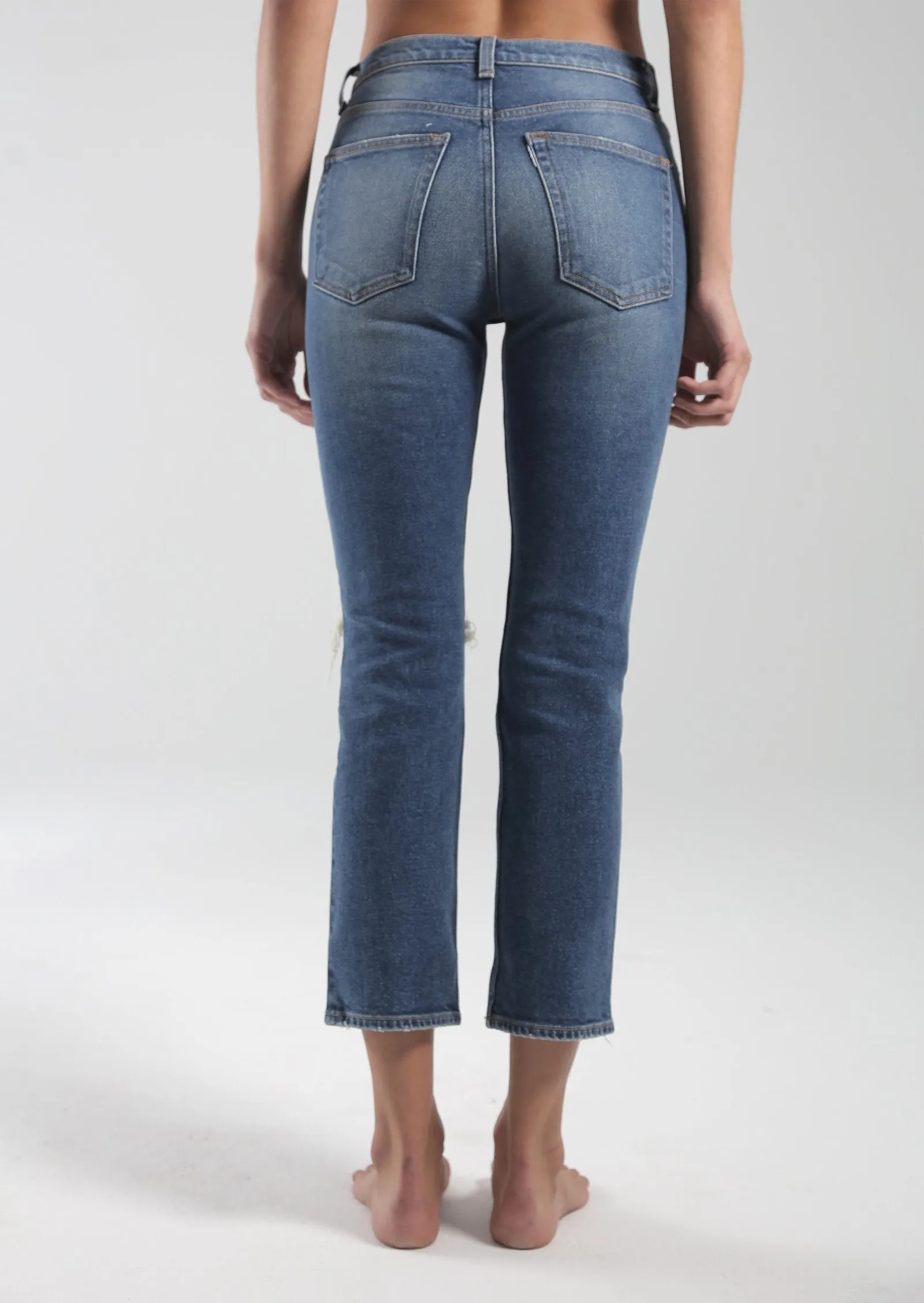 High Rise Straight Leg Jean