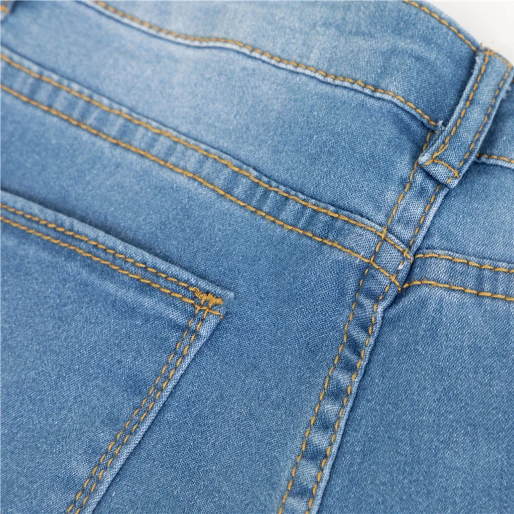 High Waist Denim Pants