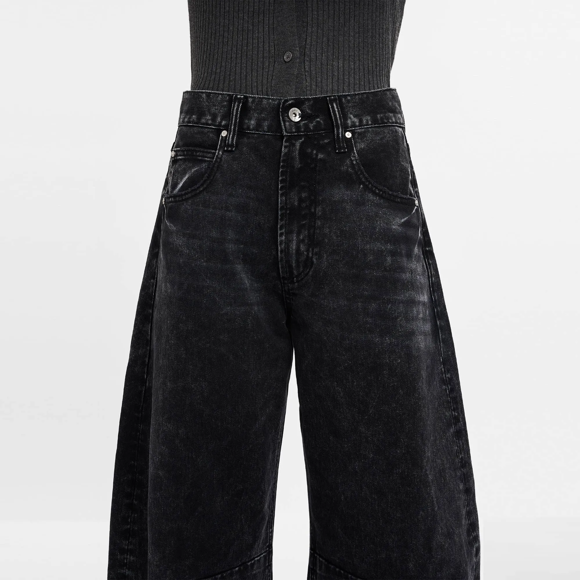High Waisted Barrell Jeans