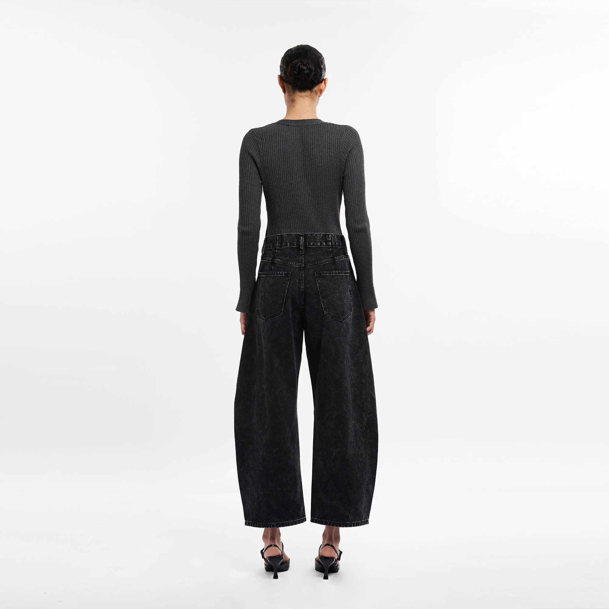 High Waisted Barrell Jeans