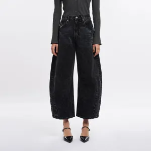 High Waisted Barrell Jeans