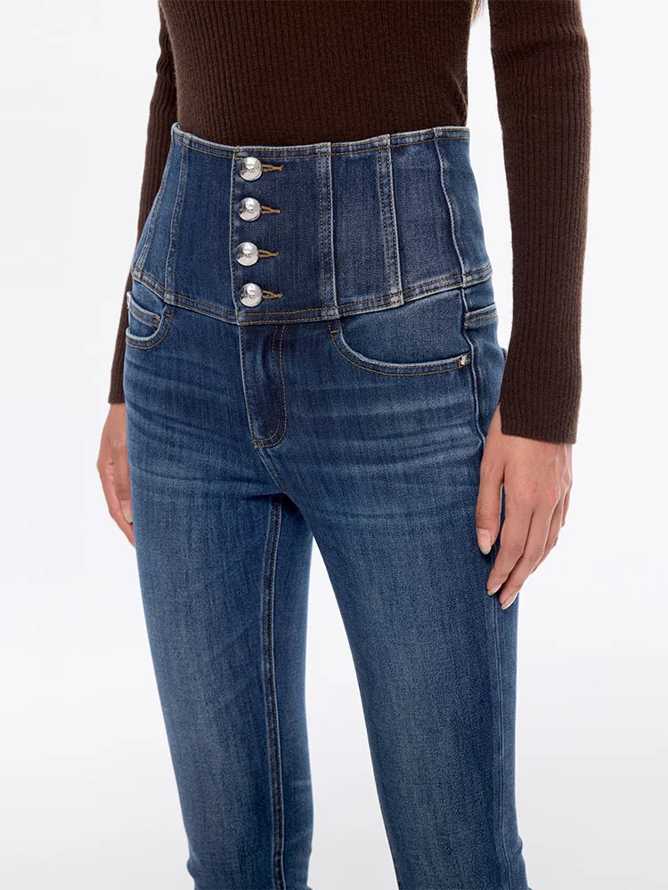 High Waisted Slim-fitted Jeans