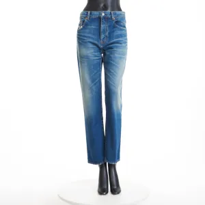 High-Waisted Straight-Leg Jeans