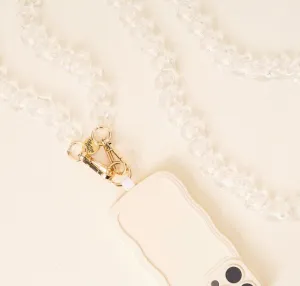 Hold the Phone Crossbody Chain-Clear