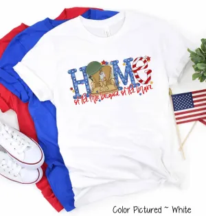 Home of the Free Combat Boots Tee