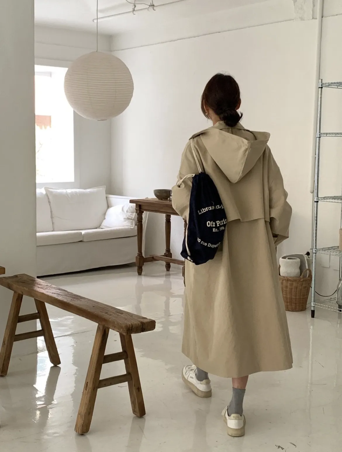 Hooded Trench Coat