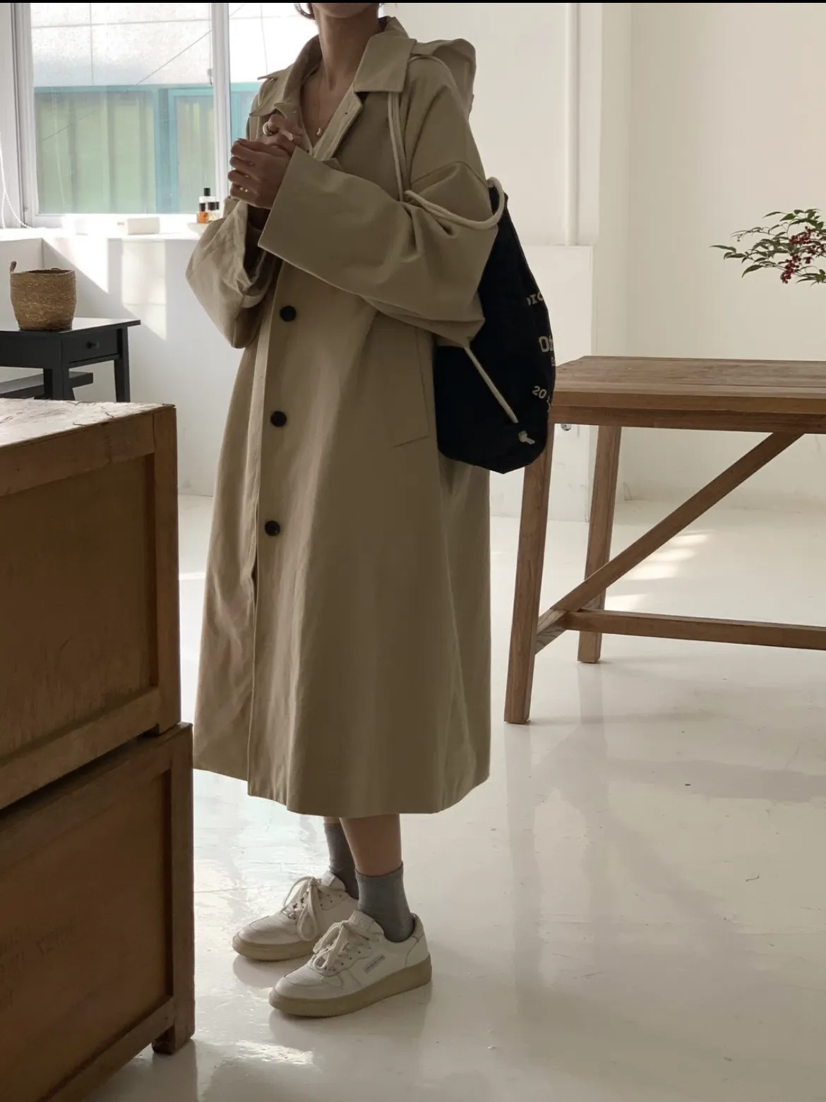 Hooded Trench Coat