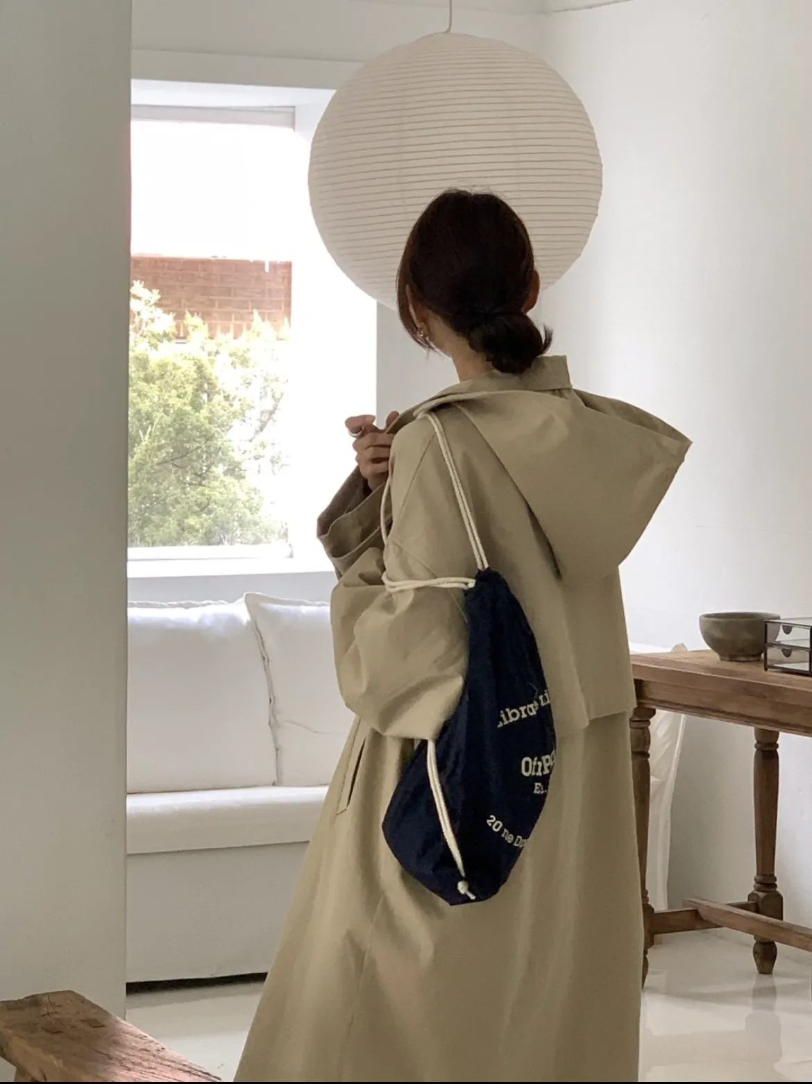 Hooded Trench Coat