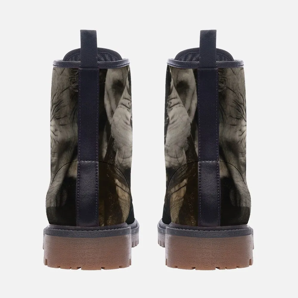 Horror Mask Vegan Leather Unisex Boots