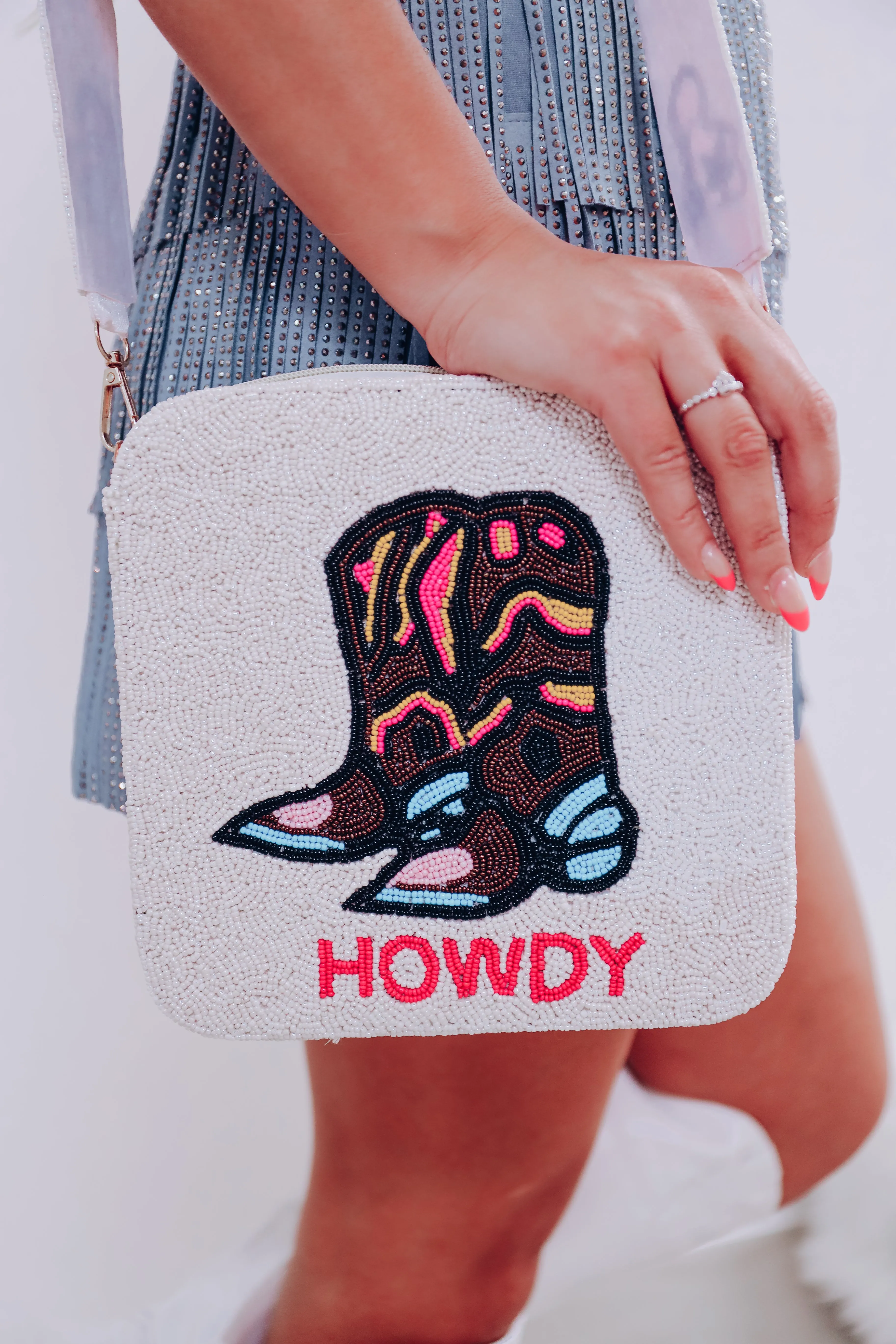 Howdy Beaded Bag